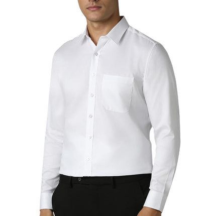 Louis Philippe Men's Slim Fit Shirt (LPSFMSLFK13939_White 