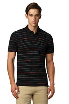 Louis Philippe Men's Slim Fit T-Shirt (LYKPCSLPZ67541_Black 