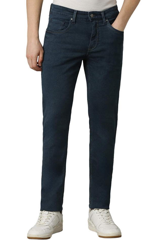 Louis Philippe Men's Slim Jeans (LRDNCSLP528948_Navy 