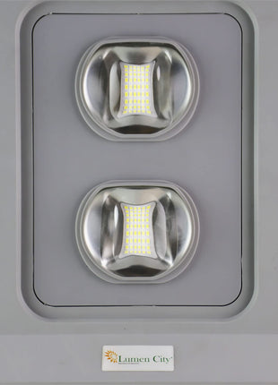 Lumen City Solar Street Light 20W Lens Model with Motion Sensor, 2Year Warranty 