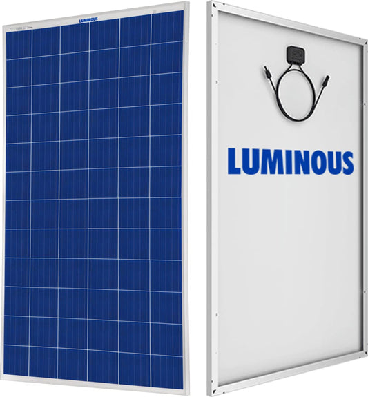 Luminous BIS Certified Polycrystalline 170 Watt Solar Panel for Home with PID Resistance Technology and Severe Weather Resilience (12 Volt) 