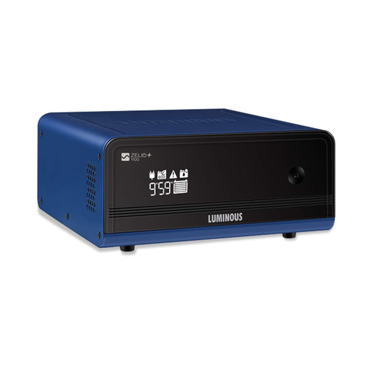 Luminous Zelio+ 1100 Inverter for Home, Office & Shops | 900VA/12V Pure Sinewave | Reliable Power Backup | Supports 1 Inverter Battery | LCD Display | Easy Installation | with 36 Months Warranty 