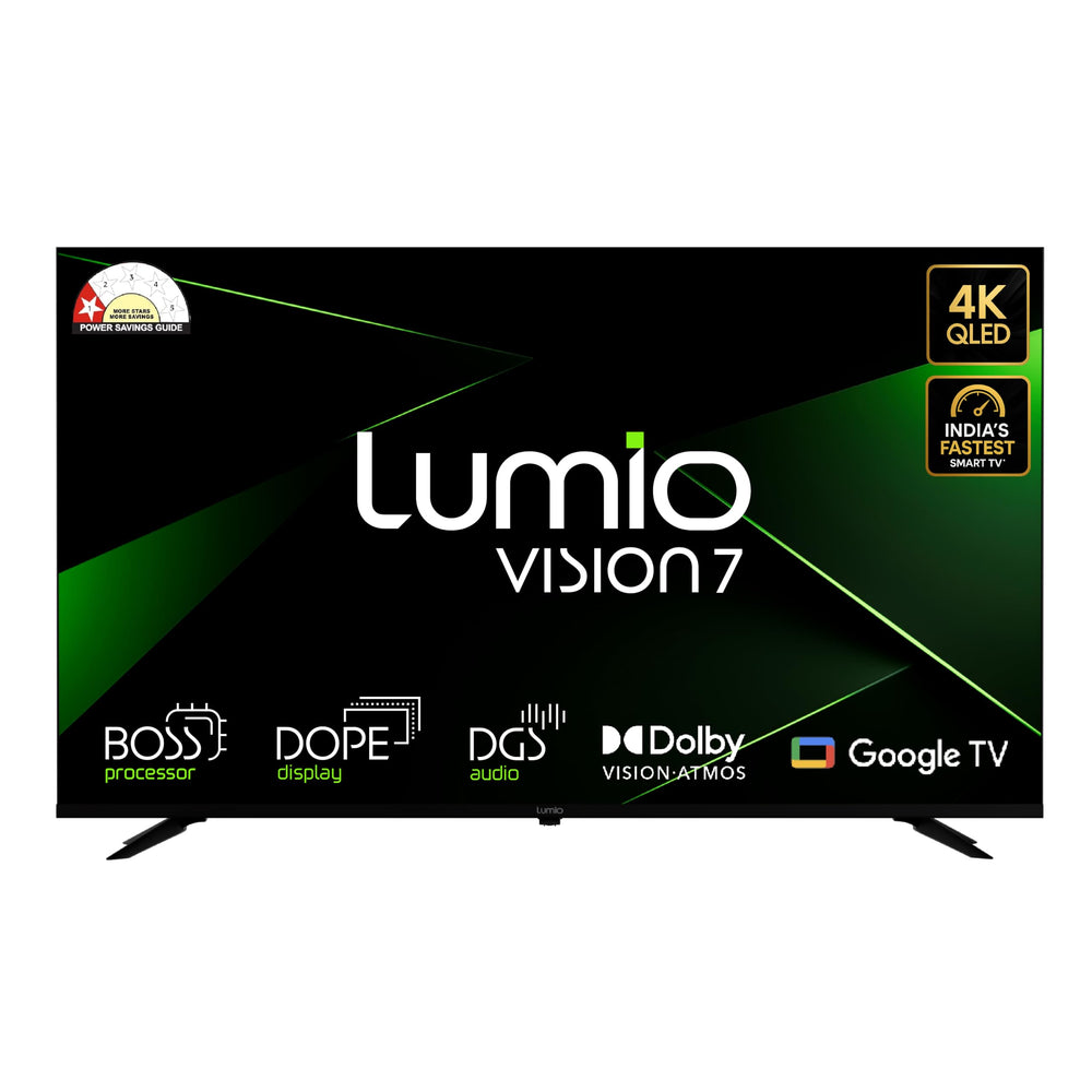 Lumio Vision 7 109 cm (43 inches) 4K Ultra-HD Smart QLED TV FTW1-ADSG price under 30000