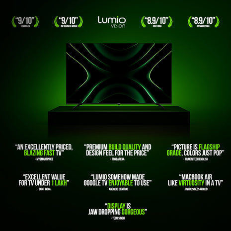 Lumio Vision 7 109 cm (43 inches) 4K Ultra-HD Smart QLED TV FTW1-ADSG 