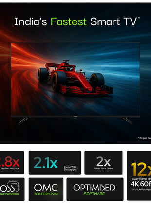 Lumio Vision 7 109 cm (43 inches) 4K Ultra-HD Smart QLED TV FTW1-ADSG 