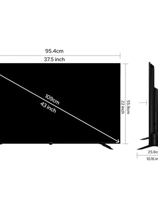 Lumio Vision 7 109 cm (43 inches) 4K Ultra-HD Smart QLED TV FTW1-ADSG 