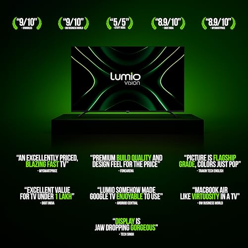 Lumio Vision 7 127 cm (50 inches) 4K Ultra-HD Smart QLED Google TV FTW2-ADSG 