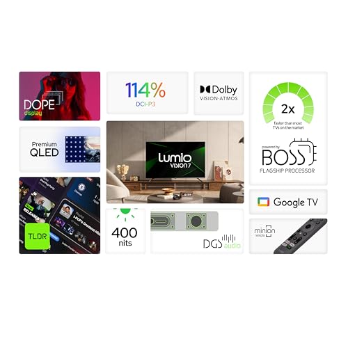 Lumio Vision 7 127 cm (50 inches) 4K Ultra-HD Smart QLED Google TV FTW2-ADSG 