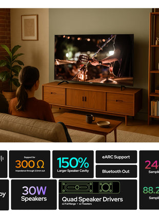 Lumio Vision 7 139 cm (55 inches) 4K Ultra-HD Smart QLED Google TV FTW3-ADSG 
