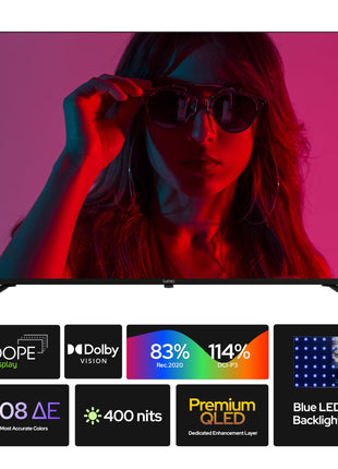 Lumio Vision 7 139 cm (55 inches) 4K Ultra-HD Smart QLED Google TV FTW3-ADSG 