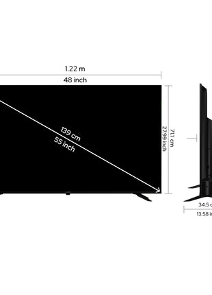 Lumio Vision 7 139 cm (55 inches) 4K Ultra-HD Smart QLED Google TV FTW3-ADSG 