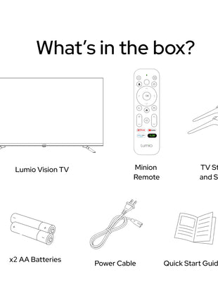 Lumio Vision 7 139 cm (55 inches) 4K Ultra-HD Smart QLED Google TV FTW3-ADSG 