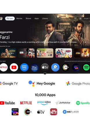 Lumio Vision 7 139 cm (55 inches) 4K Ultra-HD Smart QLED Google TV FTW3-ADSG 