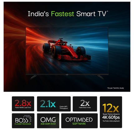 Lumio Vision 9 139cm (55 inches) 4K Ultra HD Smart QD-MiniLED Google TV EPIC1-ADSG 