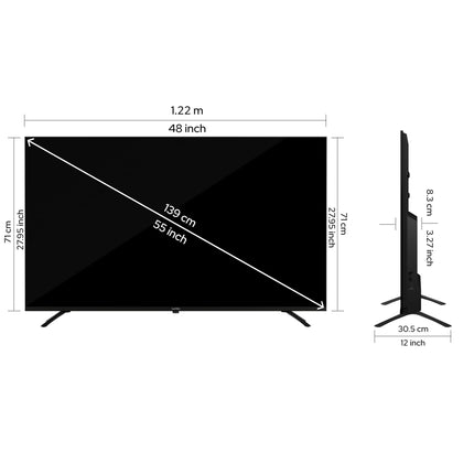 Lumio Vision 9 139cm (55 inches) 4K Ultra HD Smart QD-MiniLED Google TV EPIC1-ADSG 