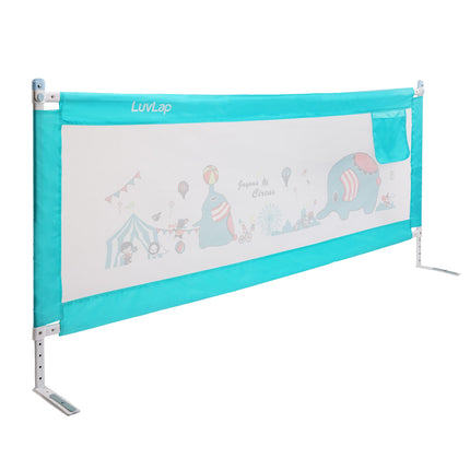 Luvlap Comfy Baby Bed Rail Guard (6 ft x 2.3 ft), 180cmx72cm, Bed Rails for Baby & Toddler Safety, Portable, Adjustable Height, Single Side Bed Rail, Pack of 1, Green 