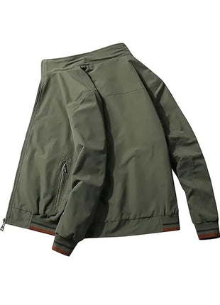 Lymio Green Bomber Jacket For Men Lightweight Outerwear J06 