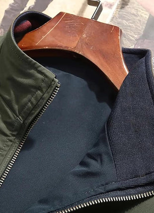 Lymio Green Bomber Jacket For Men Lightweight Outerwear J06 