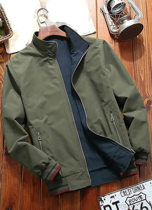 Lymio Green Bomber Jacket For Men Lightweight Outerwear J06 