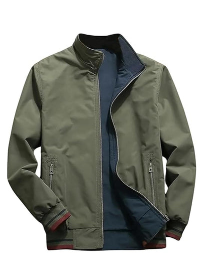Lymio Green Bomber Jacket For Men Lightweight Outerwear J06 