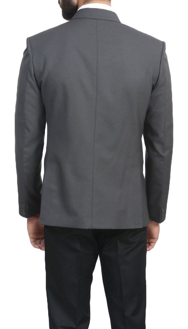 MANQ Men's Slim Fit Formal/Party Blazer Grey, Formal Blazer 