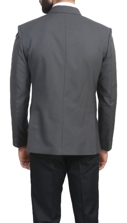 MANQ Men's Slim Fit Formal/Party Blazer Grey, Formal Blazer 