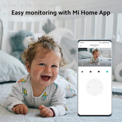 MI Xiaomi Wireless Home Security Camera 2i 2022 Edition | Full HD Picture | 360 View | 2MP | AI Powered Motion Detection | Enhanced Night Vision| Talk Back Feature (2 Way Calling), 1080p, White 