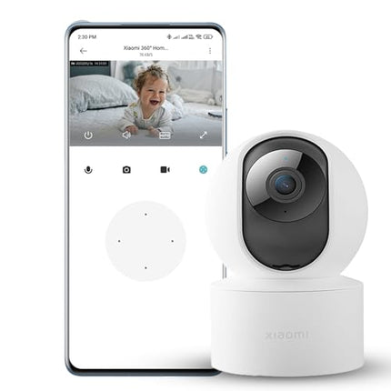 MI Xiaomi Wireless Home Security Camera 2i 2022 Edition | Full HD Picture | 360 View | 2MP | AI Powered Motion Detection | Enhanced Night Vision| Talk Back Feature (2 Way Calling), 1080p, White 