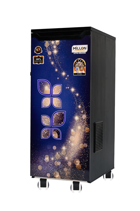 MILLON ATTA CHAKKI Stainless Steel, Sparkle Flour Mill Fully Automatic Domestic Ghar Ghanti for Grinding Grains, with Standard Accessories (0.75 Units/Hr) 