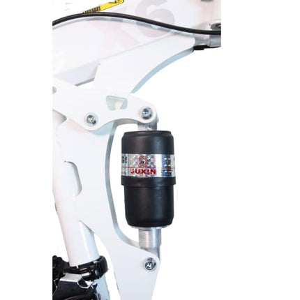 MIOOX White MTB Foldable Mountain Bike with 21 Speed Gears (20 Inch Wheel) Dual Suspension Bicycle Disk Brakes Cycle for Adults/Unisex 