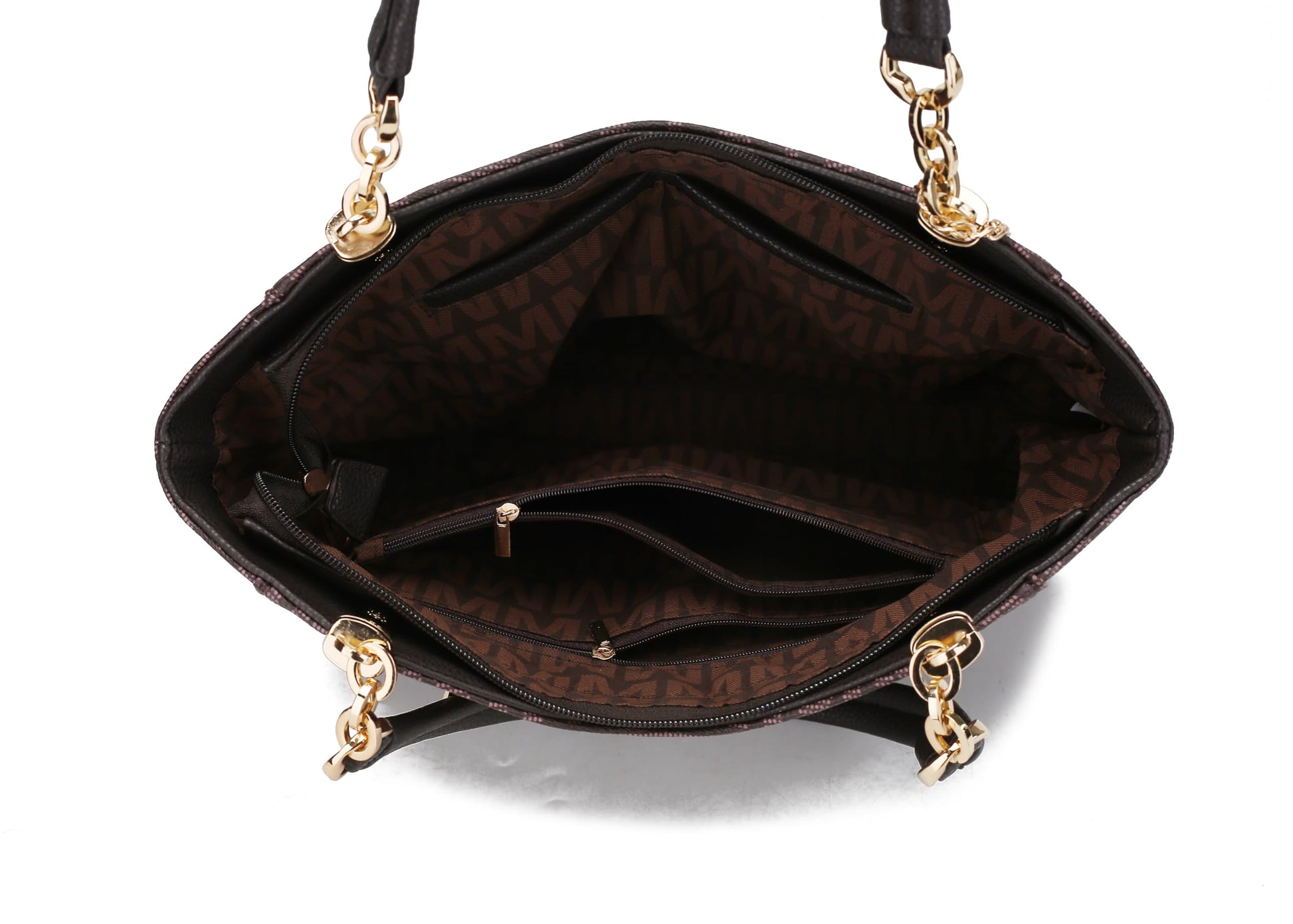 MKF Collection Shoulder Handbag For Women: Vegan Leather Satchel-Tote Bag, Relaxed Fit Top-Handle Purse, Ladies Pocketbook,Brown 