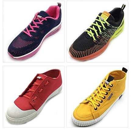MOMISY No Tie Elastic Shoelaces, Semicircle Shoe Laces For Kids and Adult, Sneakers Shoelace Locks Laces Shoe Strings (Light Pink) 