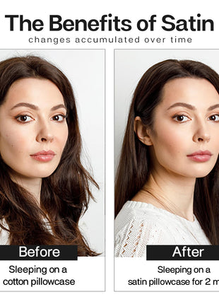 MR&HM Satin Pillowcase for Hair and Skin, Silk Satin Pillowcase 2 Pack, King Size Pillow Cases Set of 2, Silky Pillow Cover with Envelope Closure (20x40, Dream Pink) 