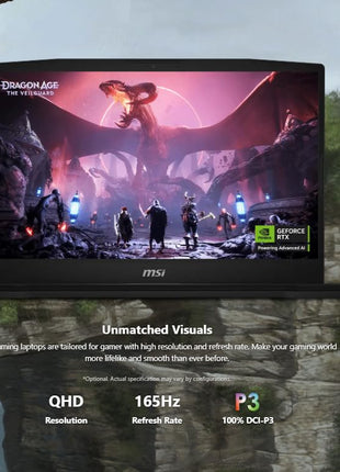 MSI Katana 15 I7 14650HX 40Cm QHD 165Hz RTX 5060 16GB RAM 1TB NVMe Windows 11 Home 