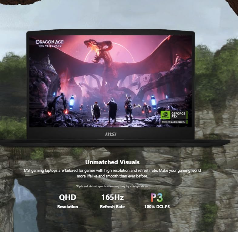 MSI Katana 15 I7 14650HX 40Cm QHD 165Hz RTX 5060 16GB RAM 1TB NVMe Windows 11 Home 