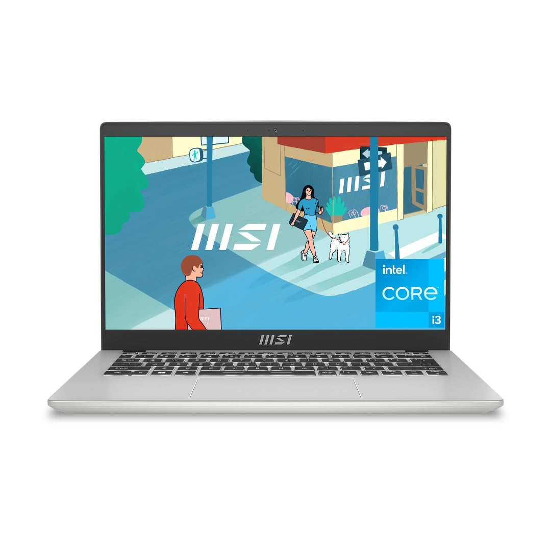 MSI Modern 14 Laptop Intel Core I3 1315U 8GB RAM 512GB NVMe Windows 11 Office 