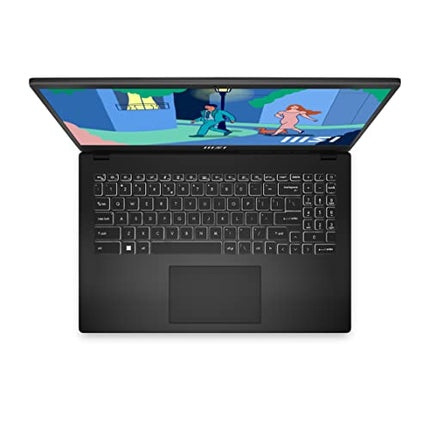 MSI Modern 15,AMD 7th Gen. Ryzen 5 7430U,40CM FHD 60Hz Thin & Light Laptop (16GB/512GB NVMe SSD/Windows 11 Home/Office 2021/AMD Radeon/Classic Black/1.75Kg) B7M-445IN 