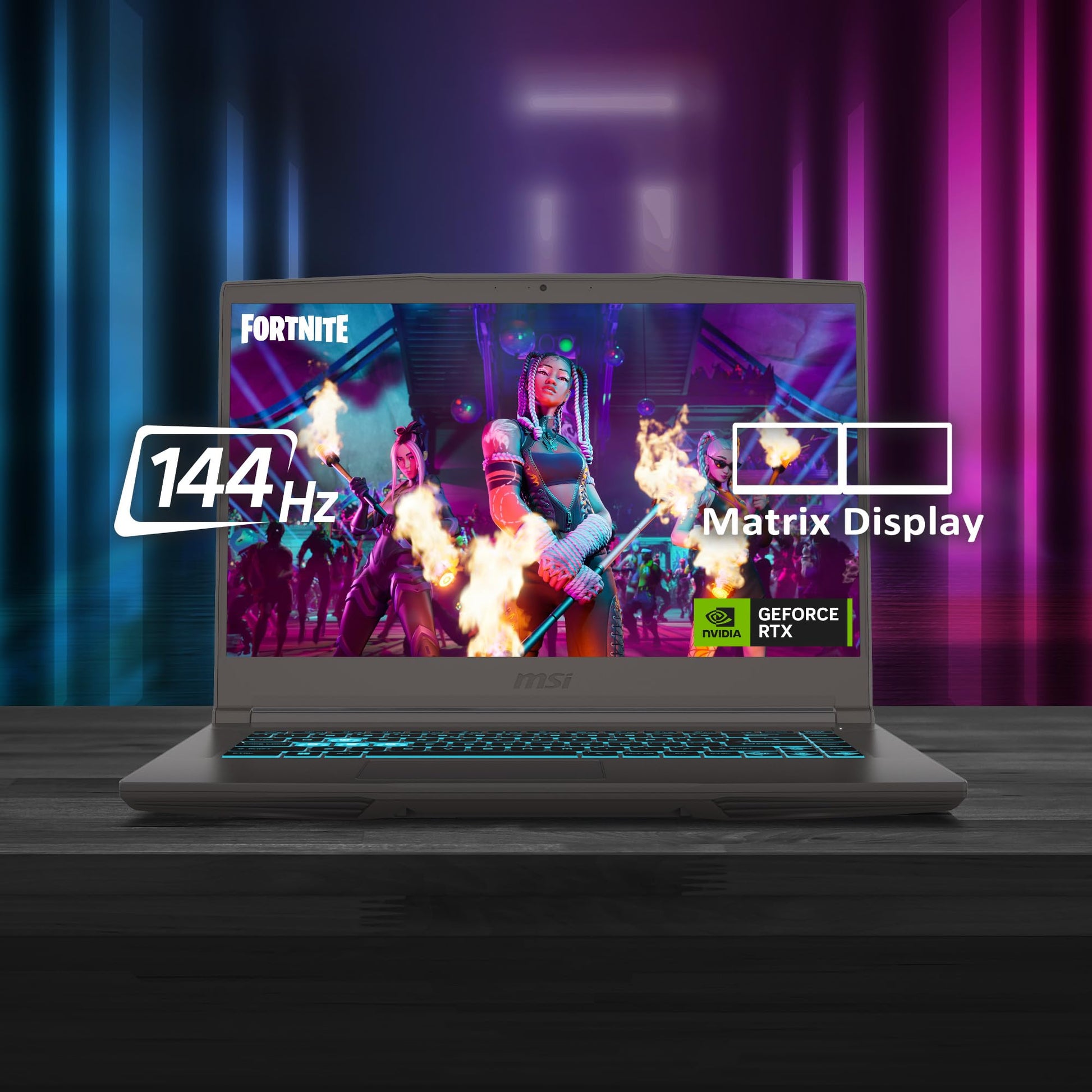 MSI Thin 15 Gaming Laptop I5 13420H RTX 3050 16GB RAM 512GB NVMe FHD 144Hz 