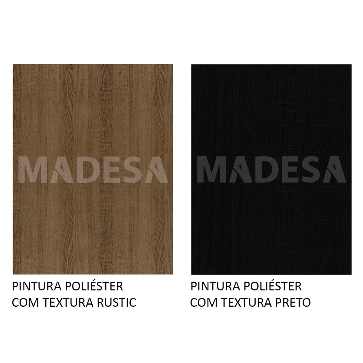 Madesa Compact Kitchen Set with Cabinets Ample Storage 229 Cm Wide with Multiple Compartments, 10 niches, 1 Drawers and PVC feet - Brown/Black 