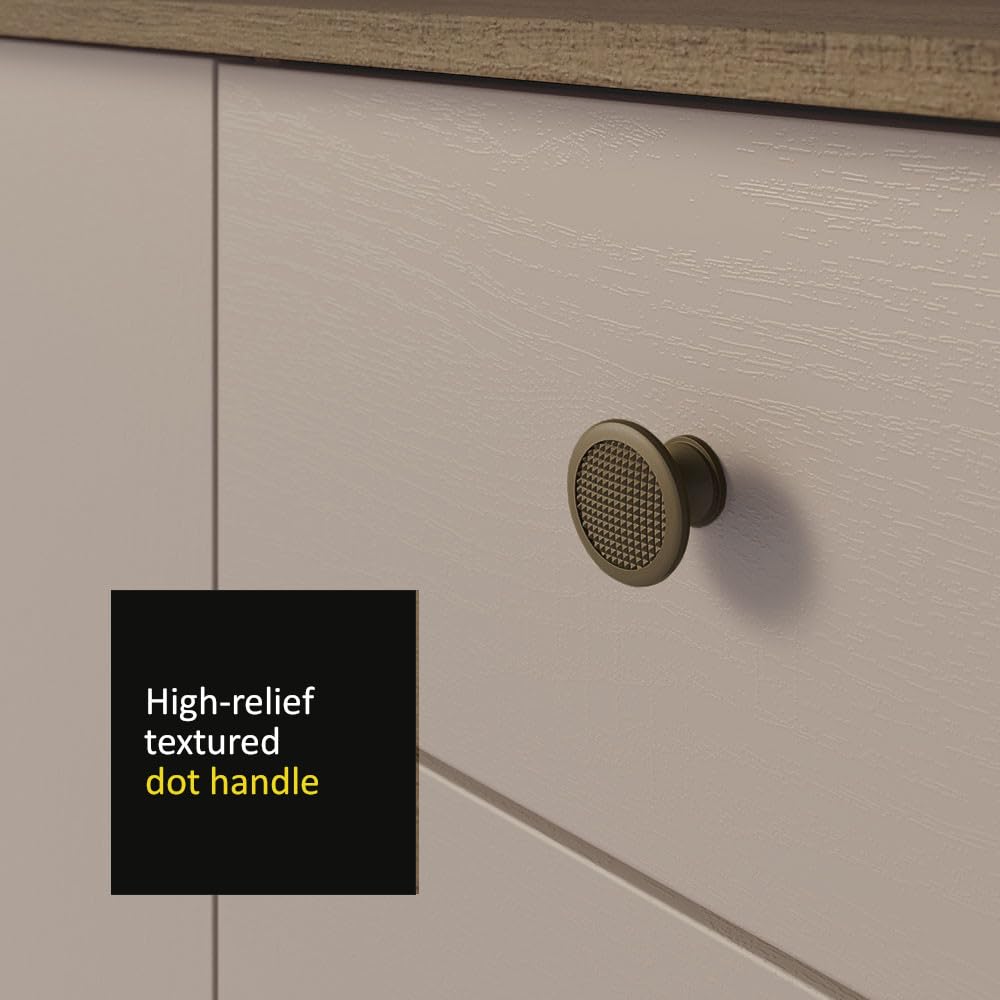 Madesa Compact Kitchen Set with Cabinets Ample Storage 235 Cm Wide with Multiple Compartments, 10 niches, 2 Drawers - Brown/Beige 