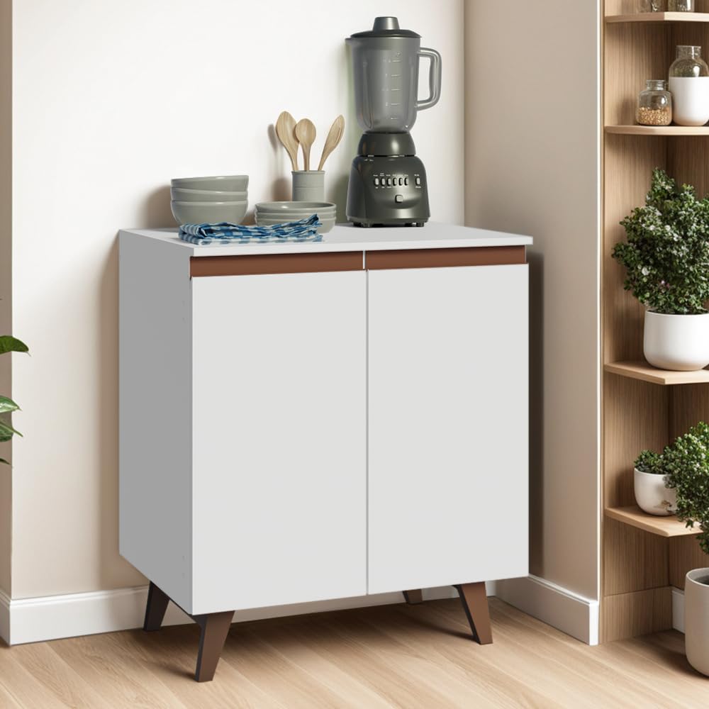 Madesa Modular Kitchen Cabinet with Ample Storage 70 Cm Wide, 1 Cabinet - White 