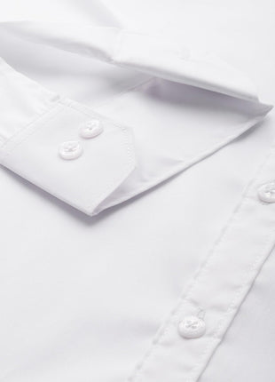 Majestic Man Pure Cotton Solid Slim Fit Casual Shirt for Men (Milky White, Medium) 