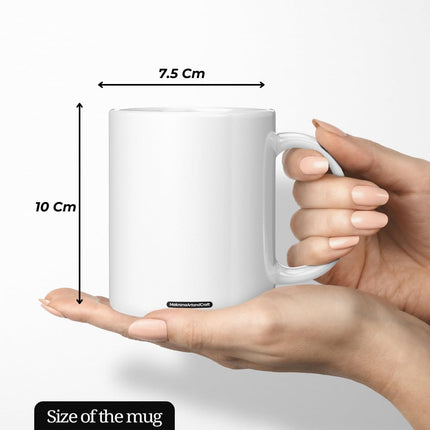 Makranaartandcraft Rakhi Gift Hamper for Brother - 2 Wooden Rakhi With 2 Ceramic Mugs & Roli-Chawal Packet (Variant 1), 325-330 Milliliter 