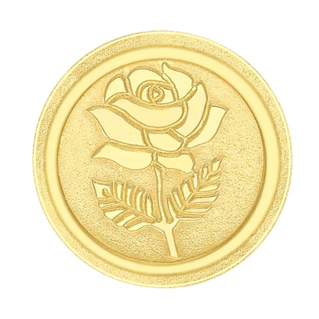 Malabar Gold & Diamonds Gold Coin 24K (999) 0.5 grams | 24 kt Gold Coin/Bar/Bullion for Akshaya Tritiya, Birthday, Wedding & Festive Gift, Rose Impression 