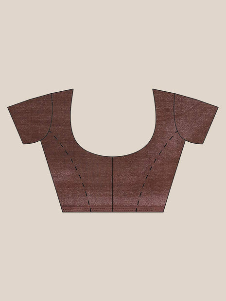 Marabout Mustard Foral Print Mysore Silk Saree 