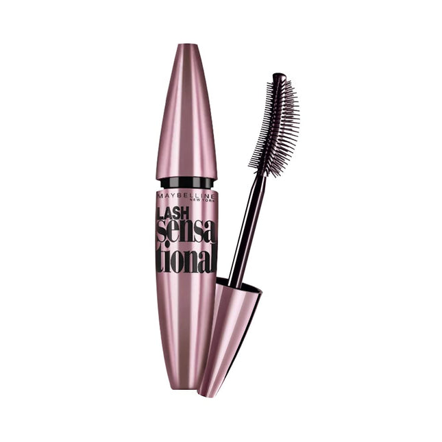 Maybelline New York Mascara, No-clumping, Fanning Brush, Waterproof, Lash Sensational, Black, 9ml 
