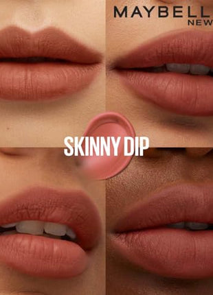 Maybelline New York Super Stay Teddy Tint - Lip and Cheek Color, Skinny Dip, 5ml | Teddy Soft Matte up to 12Hr | Multi Use | Comfortable Long wear formula |Buildable |Natural flushed look in one swipe 