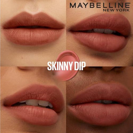 Maybelline New York Super Stay Teddy Tint - Lip and Cheek Color, Skinny Dip, 5ml | Teddy Soft Matte up to 12Hr | Multi Use | Comfortable Long wear formula |Buildable |Natural flushed look in one swipe 