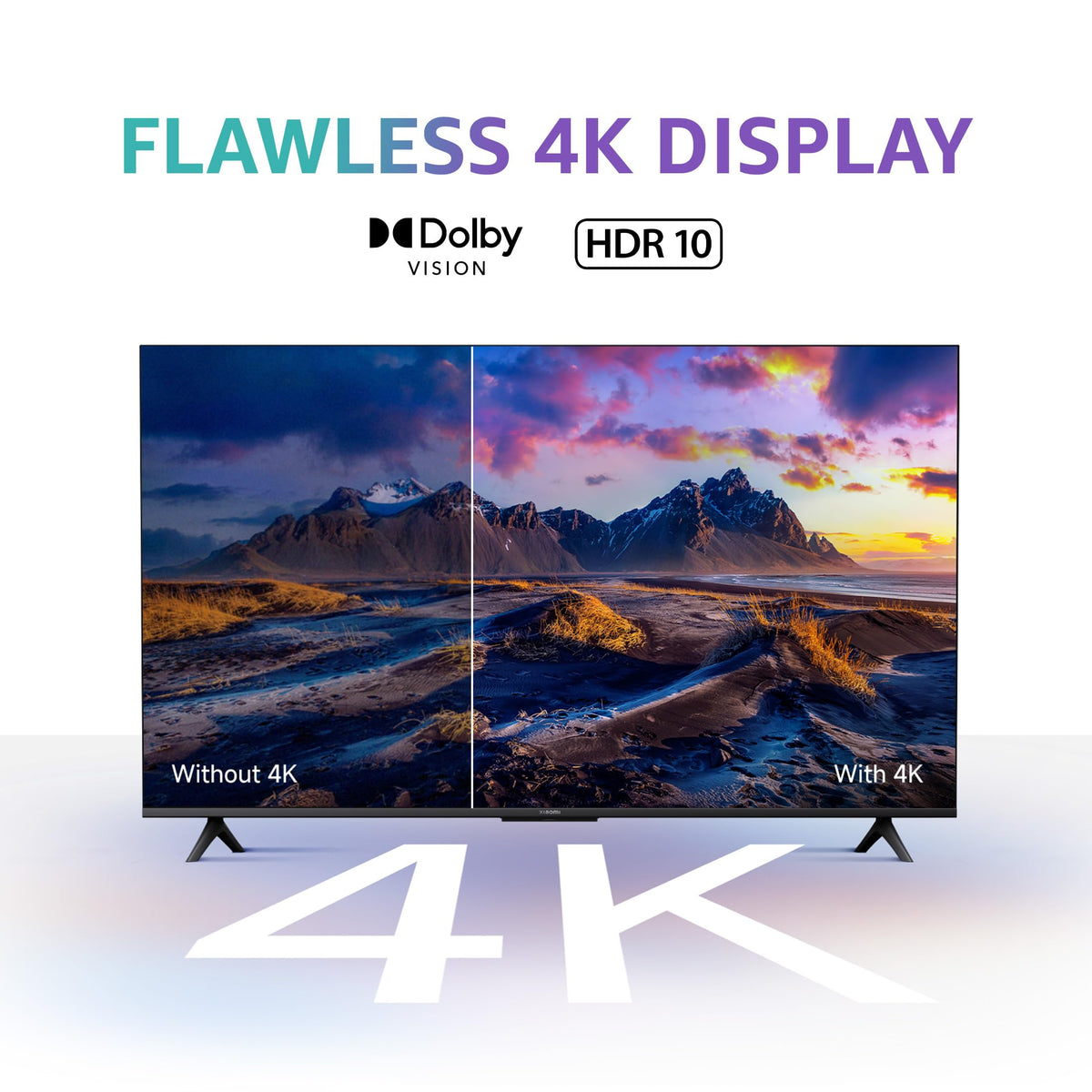Mi Xiaomi 138 cm (55 inches) X Series 4K LED Smart Google TV L55MA-AIN (Black) 