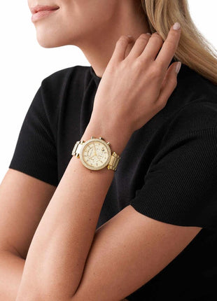 Michael Kors Analog Gold Dial Women's Watch - MK5354I 